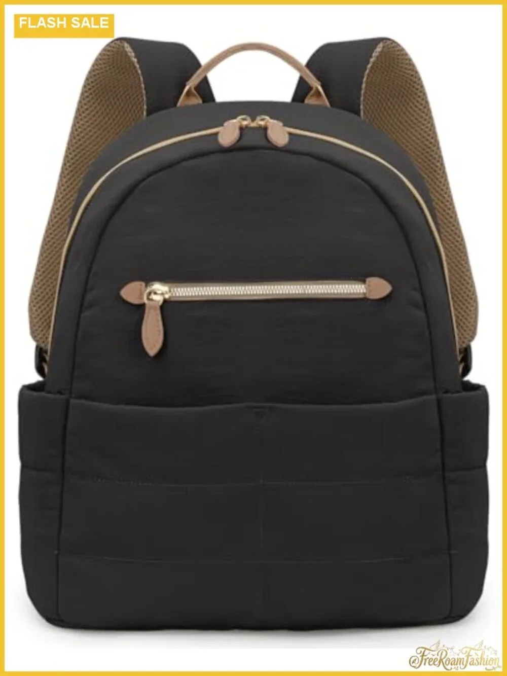 Quilted Puffer Backpack for Women Lightweight Water-Resistant Daypack Laptop
